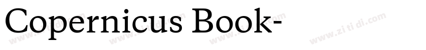 Copernicus Book字体转换